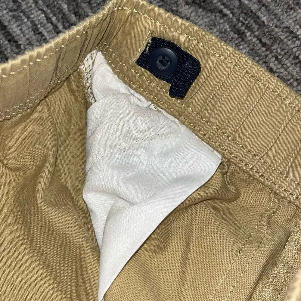 Children’s Place Boys Size‎ 10 Pull On Cargo Pants Tan Khaki Stretch Casual NWT
